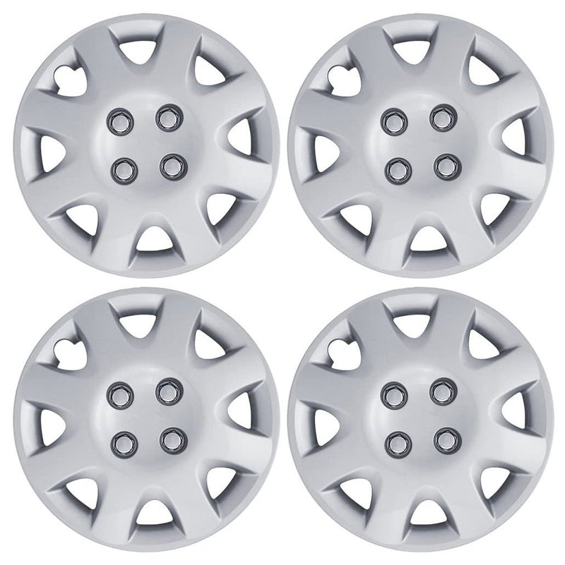 4-Pack: Hubcaps for Honda Civic 14-Inch and 8-Spoke - Silver Automotive - DailySale