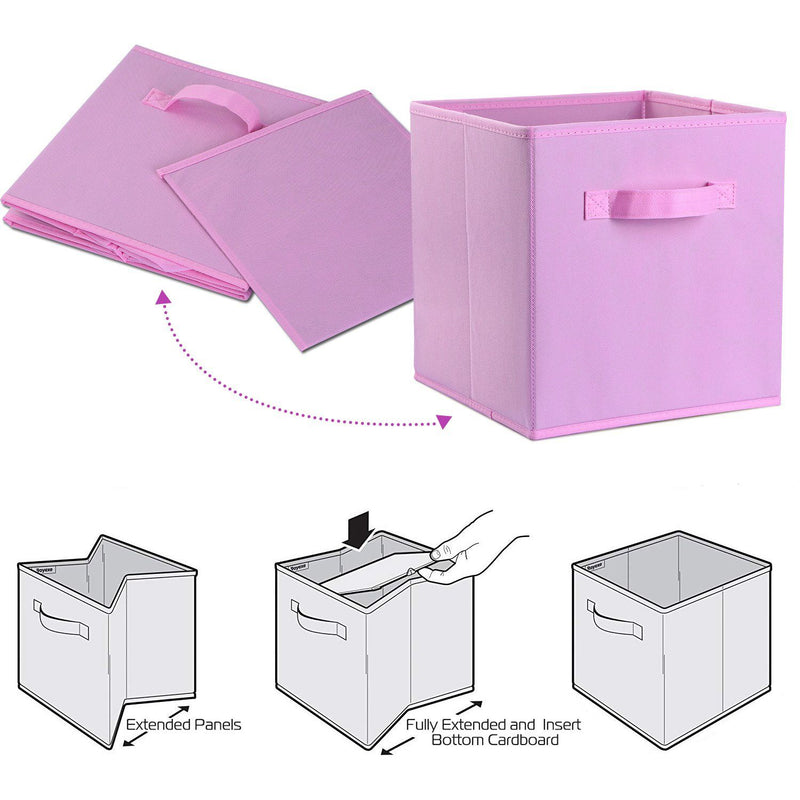4-Pack: iMounTEK Foldable Storage Cube Bins