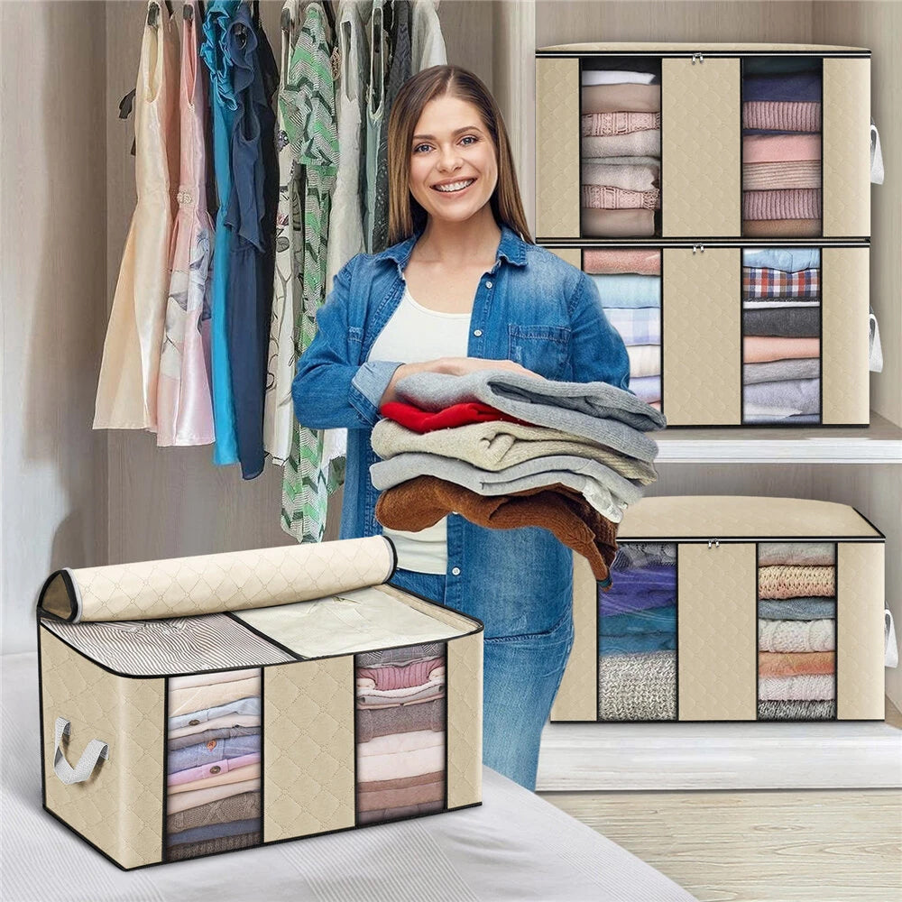 4-Pack: Large Capacity Clothes Organizer Closet & Storage - DailySale