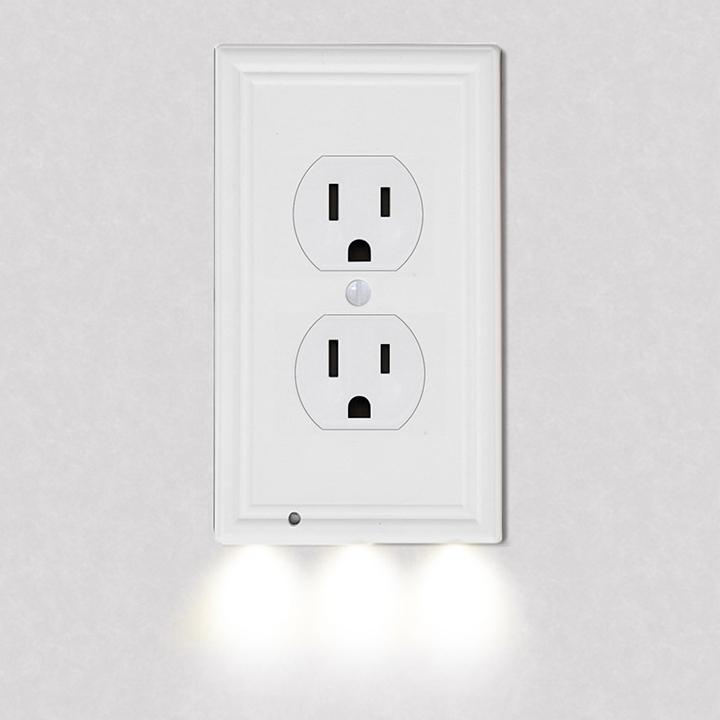 4-Pack: LED Night Light Outlet Cover - Assorted Styles Home Lighting No. 3 - DailySale
