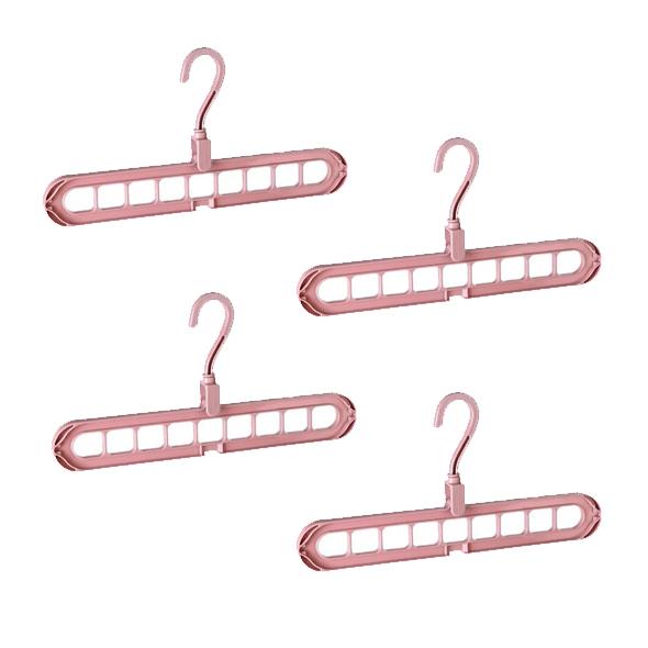 4-Pack: Magic Folding Hanger Bed & Bath Pink - DailySale