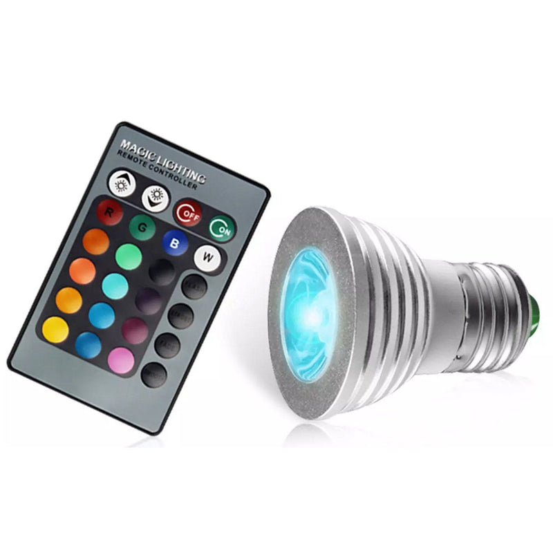4-Pack: Magic Light LED Light Bulb (E27 3W) with Remote - 16 Colors Indoor Lighting - DailySale