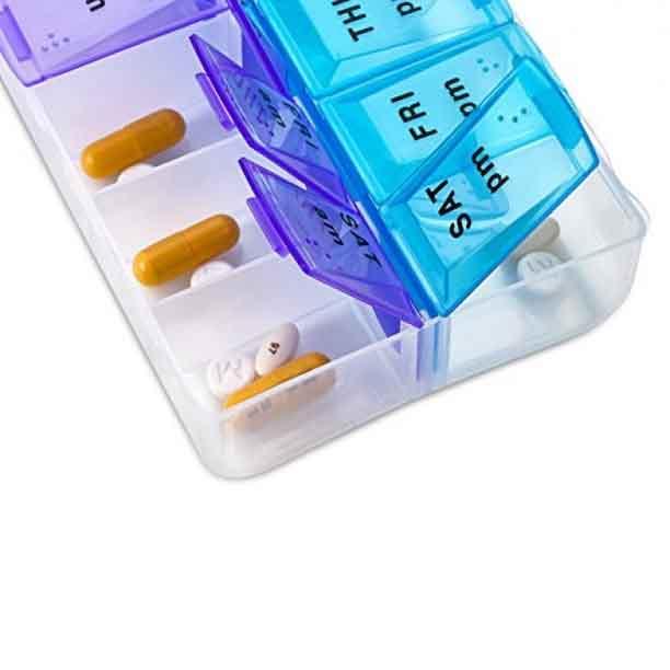 4-Pack: MEDca Weekly Pill Organizer, Twice-a-Day Wellness - DailySale