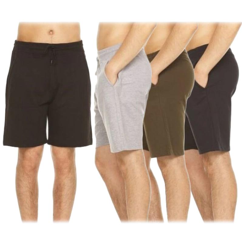 4-Pack: Men's French Terry Lounge Shorts Men's Clothing - DailySale