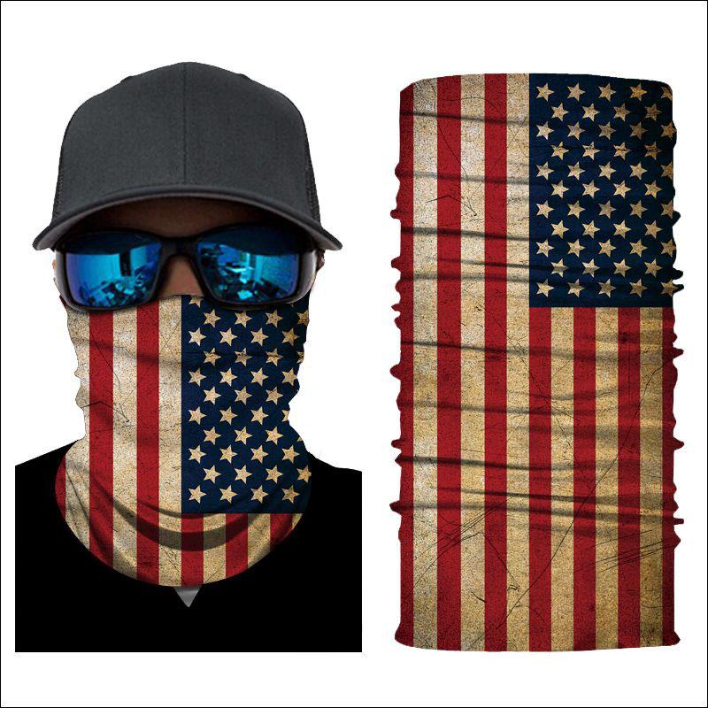 4-Pack: Motorcycle Face Mask and Dust Wind Protection Sports & Outdoors Retro USA - DailySale