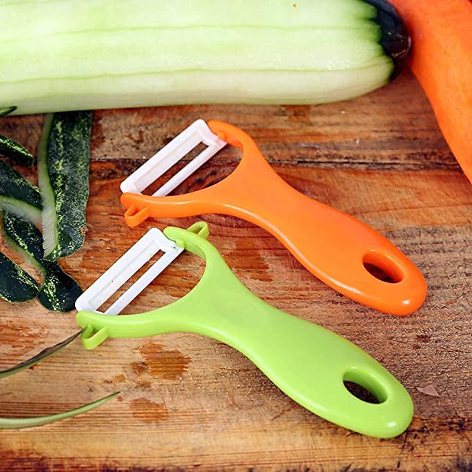 Peeler Stainless Steel, Fruit Peeler Vegetable Peeler Tool, Ceramic Peelers  for Carrot Potato Melon Gadget Vegetable Fruit(Green)