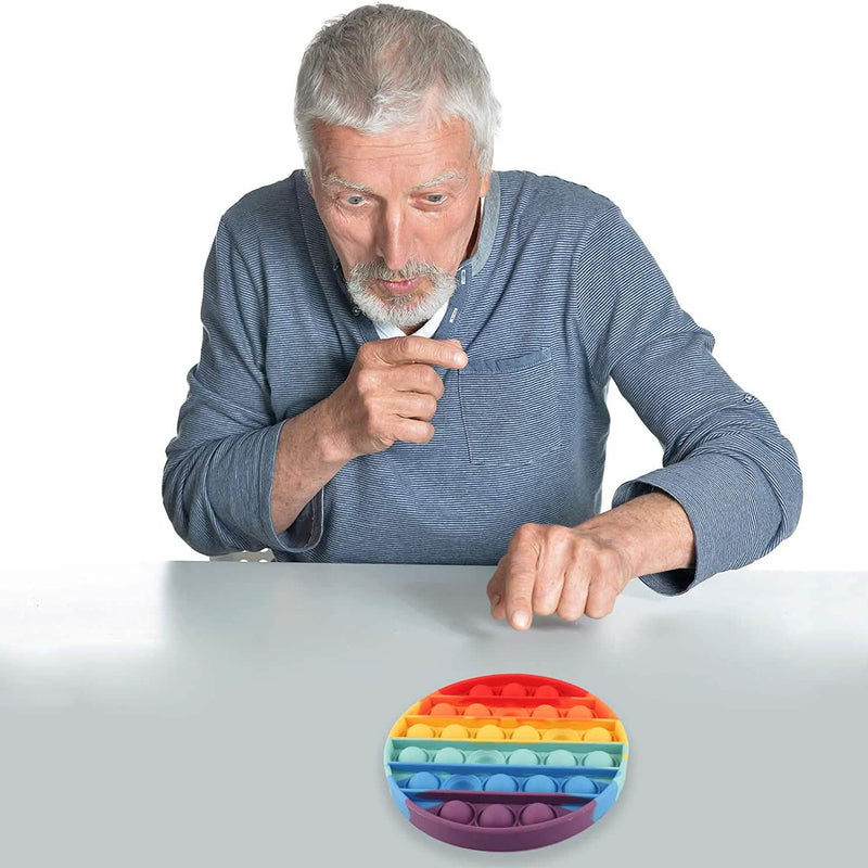 4-Pack: Rainbow Pop-It Bubble Popper Toys & Games - DailySale