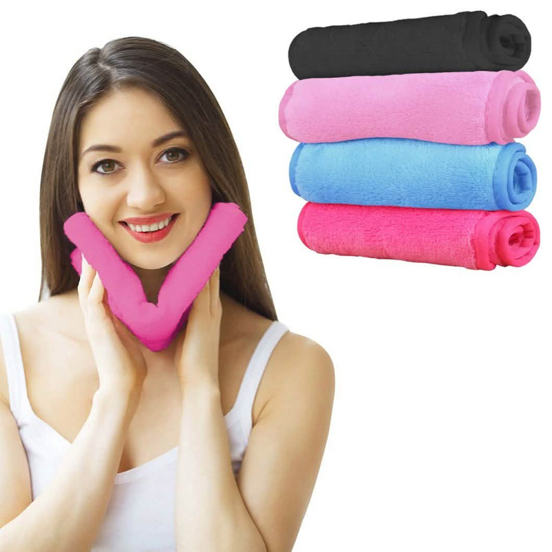 4-Pack: Reusable Facial Cleansing Towel And Makeup-Remover Cloth Beauty & Personal Care - DailySale