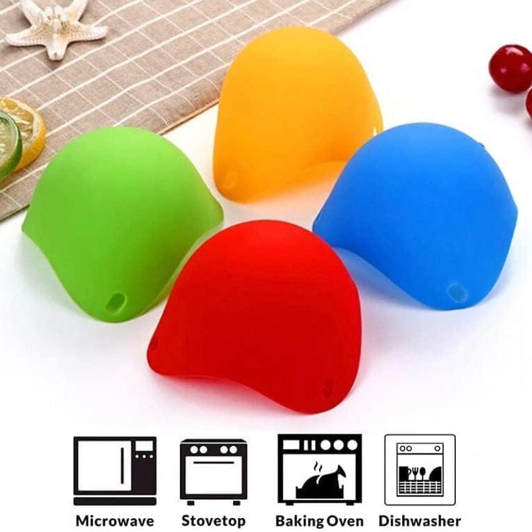 Non-stick Silicone Egg Poachers For Microwave, Air Fryer, Stovetop