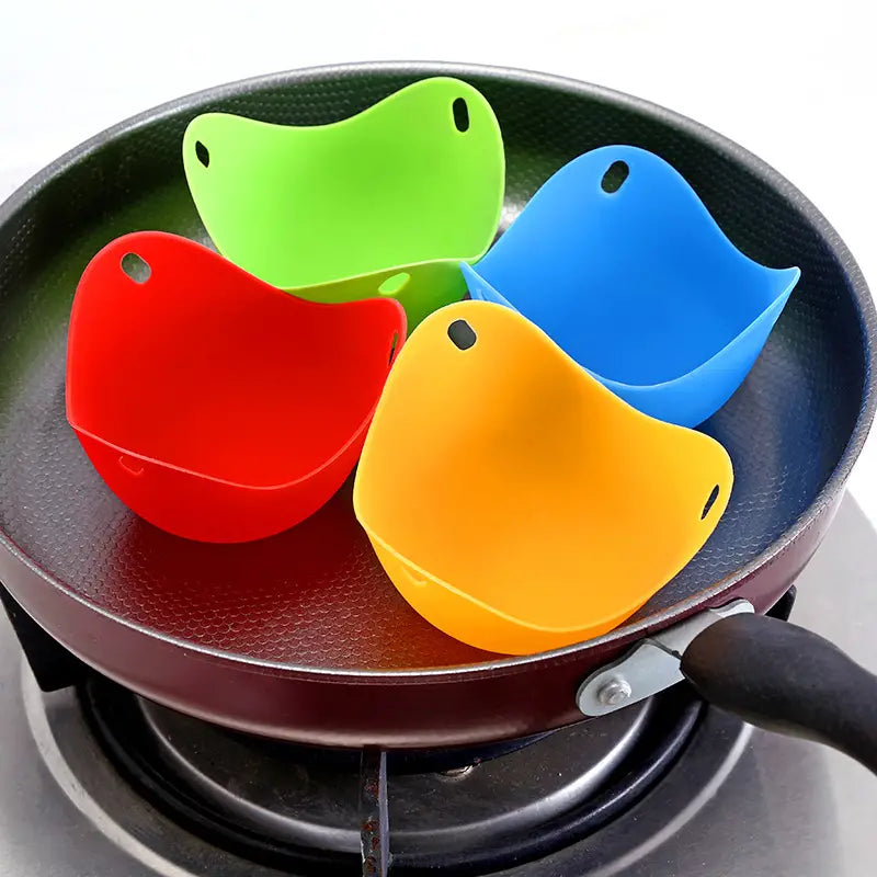 4-Pack: Silicone Egg Cooker Kitchen Tools & Gadgets - DailySale