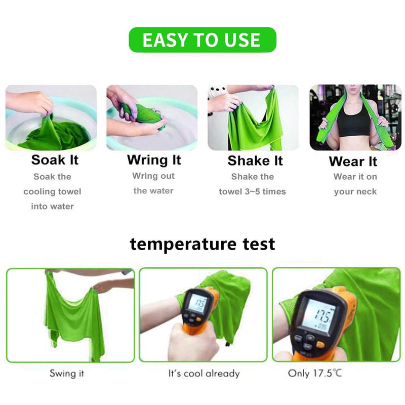 4-Pack: Soft Breathable Cooling Towel Fitness - DailySale