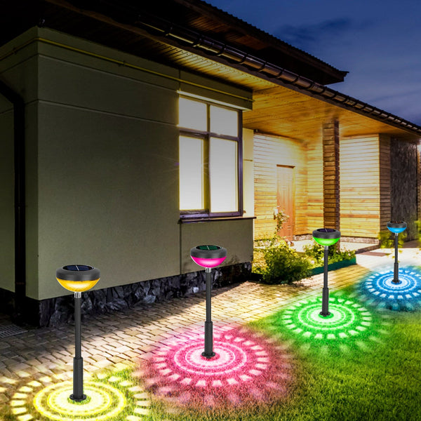 4-Pack: Solar Pathway Color Changing Garden Light Garden & Patio - DailySale