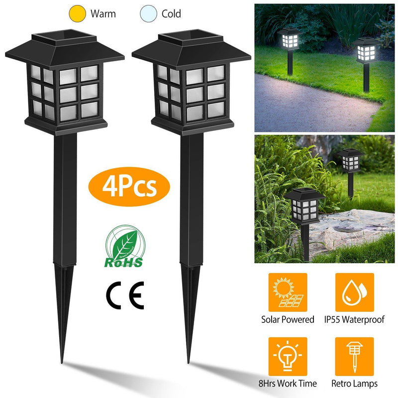 4-Pack: Solar Pathway Lights Outdoor Lighting - DailySale
