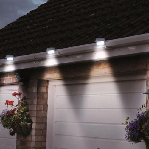 4-Pack: Solar-powered LED Outdoor Lights Home Lighting - DailySale