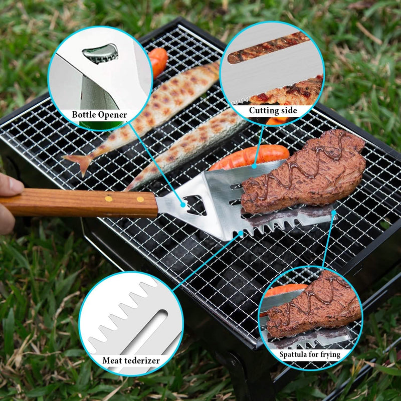 4-Pack: Stainless Steel BBQ Grill Tool Set Kitchen Tools & Gadgets - DailySale