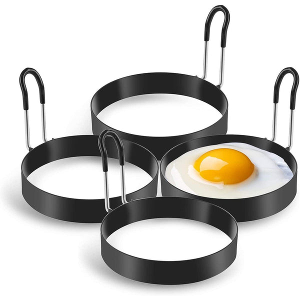 4-Pack: Stainless Steel Egg Cooking Ring Kitchen Tools & Gadgets - DailySale