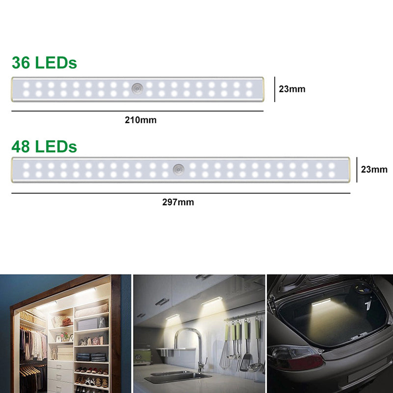 4-Pack: Stick Anywhere LED Motion Sensor Light Indoor Lighting - DailySale