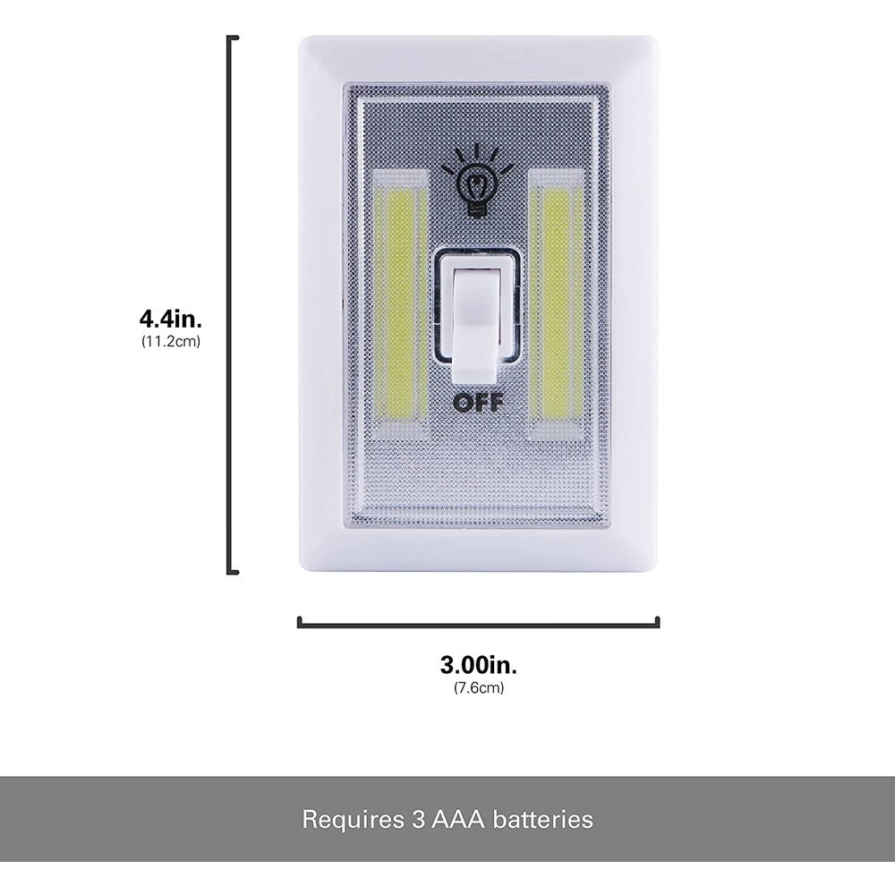 4-Pack: Stick On Wireless LED Light Switch Indoor Lighting - DailySale