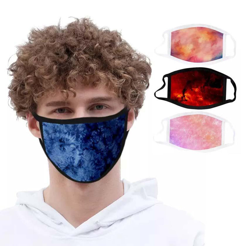 4-Pack: Tie Dye Fabric Non-Medical Face Masks Face Masks & PPE - DailySale