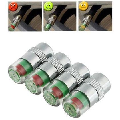 4-Pack: Tire Valve Stem Caps Pressure Monitor Auto Accessories - DailySale