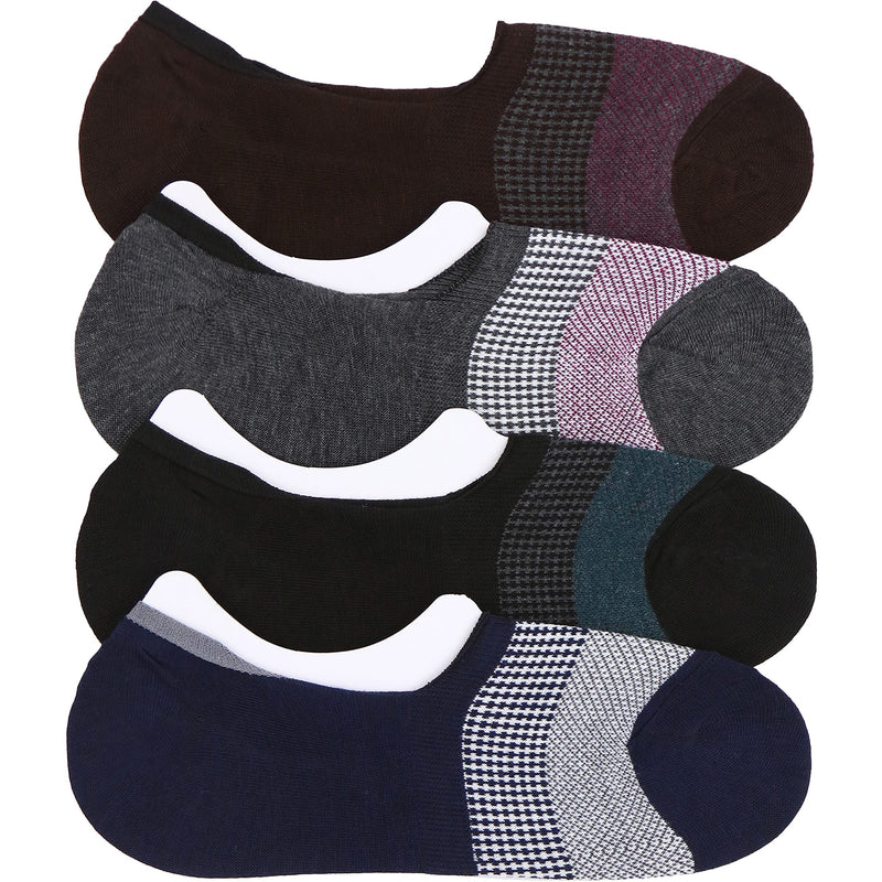 4-Pack: ToBeInStyle Women's Patterned No Show Socks with Heel Grip Women's Shoes & Accessories - DailySale