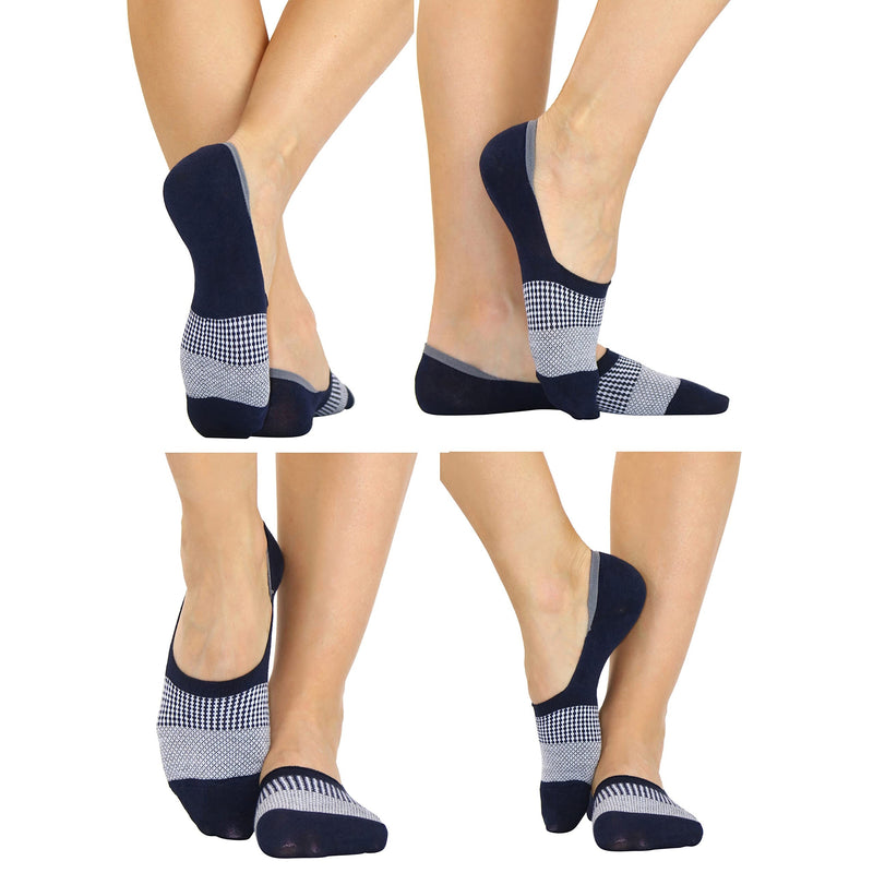 4-Pack: ToBeInStyle Women's Patterned No Show Socks with Heel Grip Women's Shoes & Accessories - DailySale