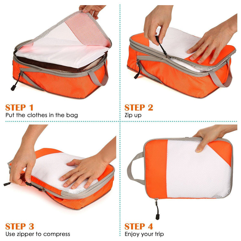 4-Pack: Travel Suitcase Storage Bag Set Bags & Travel - DailySale