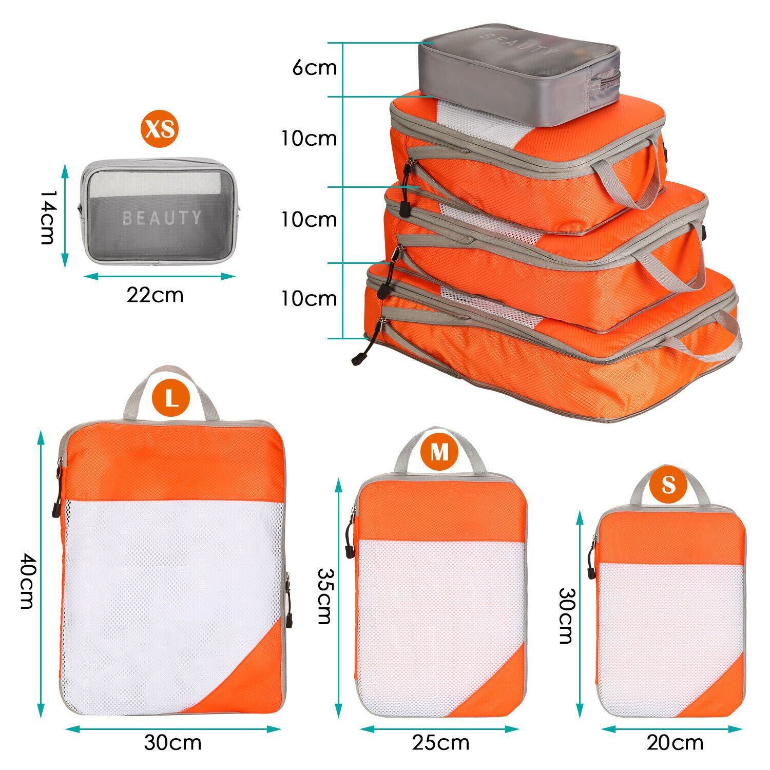 4-Pack: Travel Suitcase Storage Bag Set Bags & Travel - DailySale