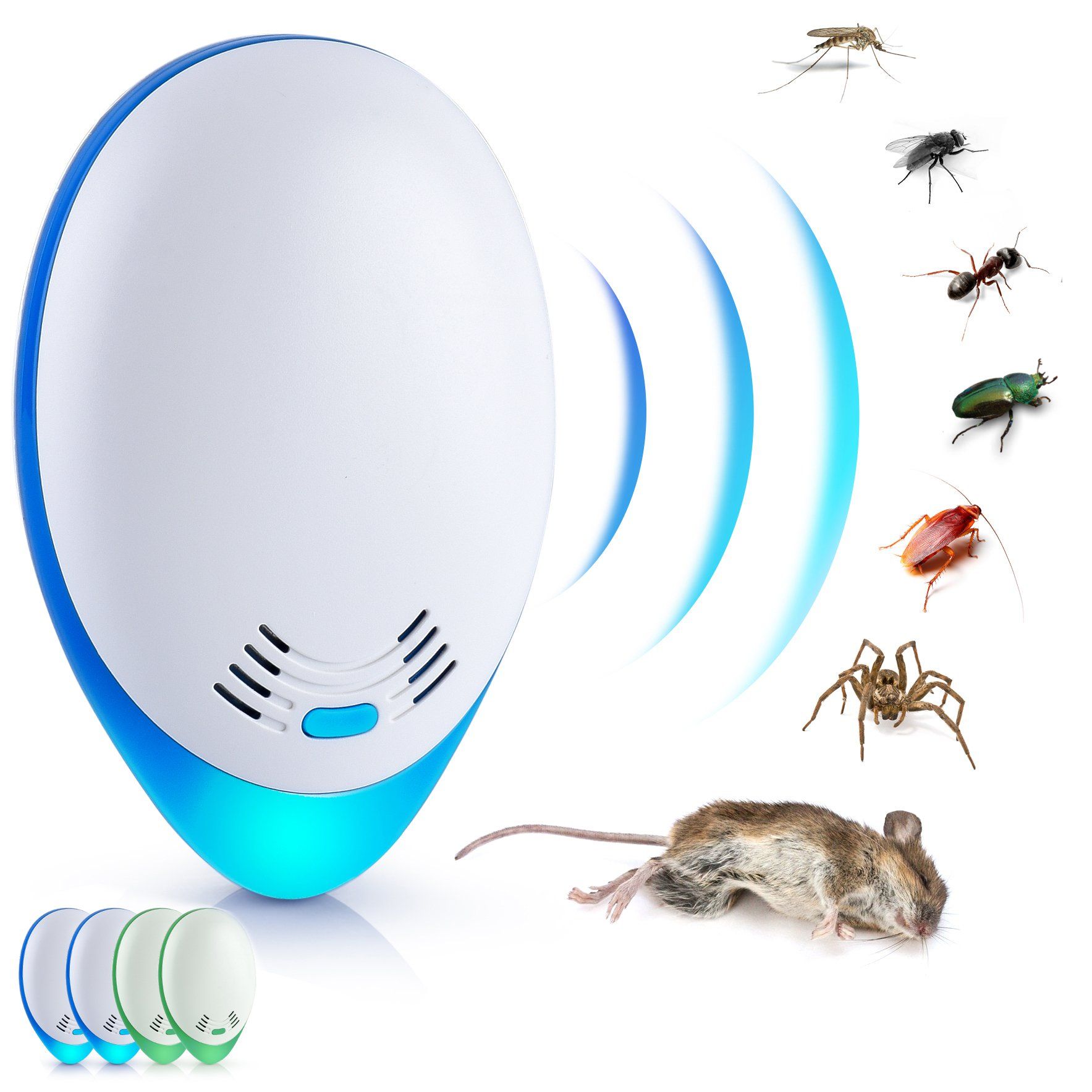 4-Pack: Ultrasonic Pest Repeller Garden & Patio - DailySale