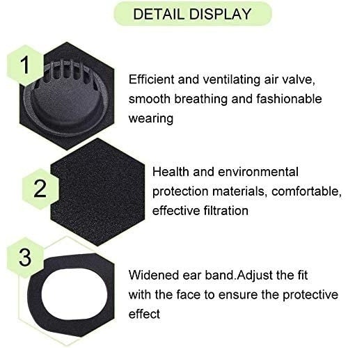 4-Pack: Face Mask with Valve