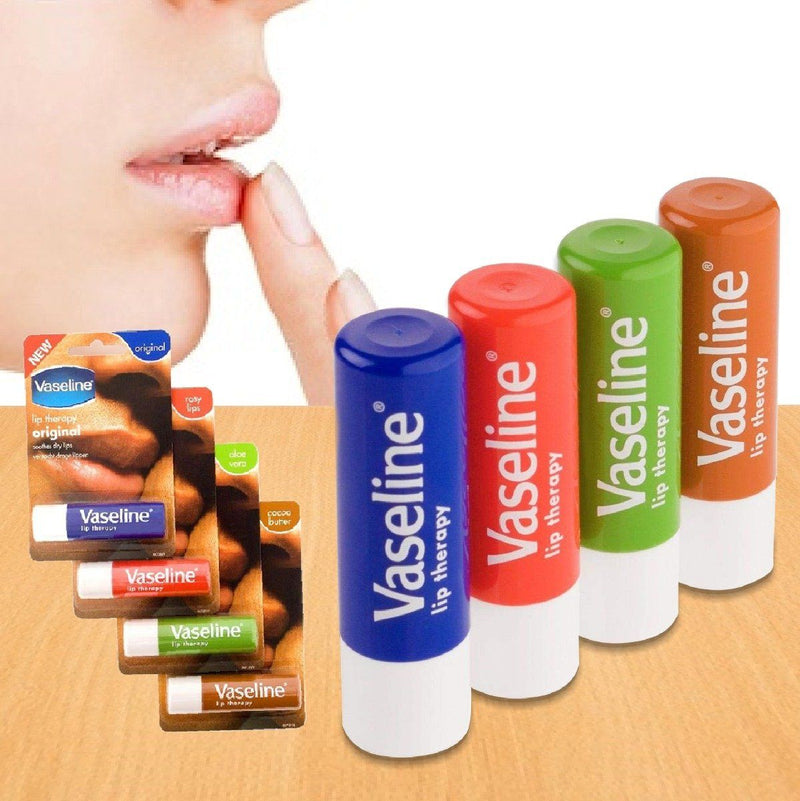 4-Pack: Vaseline Lip Therapy Stick with Petroleum Jelly Beauty & Personal Care - DailySale