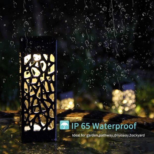 4-Pack: Waterproof Hollow Solar LED Garden Lawn Light Outdoor Lighting - DailySale