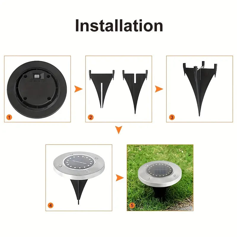 4-Pack: Waterproof Solar Garden Lights Outdoor Lighting - DailySale