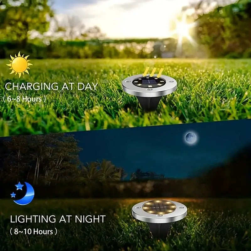 4-Pack: Waterproof Solar Garden Lights Outdoor Lighting - DailySale