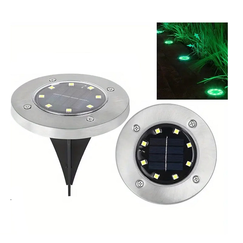 4-Pack: Waterproof Solar Garden Lights Outdoor Lighting Green - DailySale