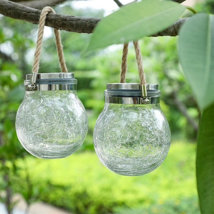 4-Pack: Waterproof Solar Powered Mason Jar Fairy Lights Garden & Patio - DailySale