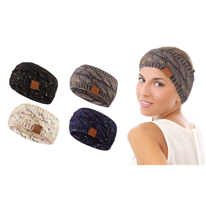 4-Pack: Women Confetti Winter Headband Wrap And Ear Warmer Women's Shoes & Accessories - DailySale
