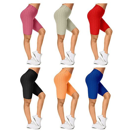 4-Pack Women's Butt Lifting Biker Shorts (Anti-Cellulite) Women's Bottoms Solid S - DailySale