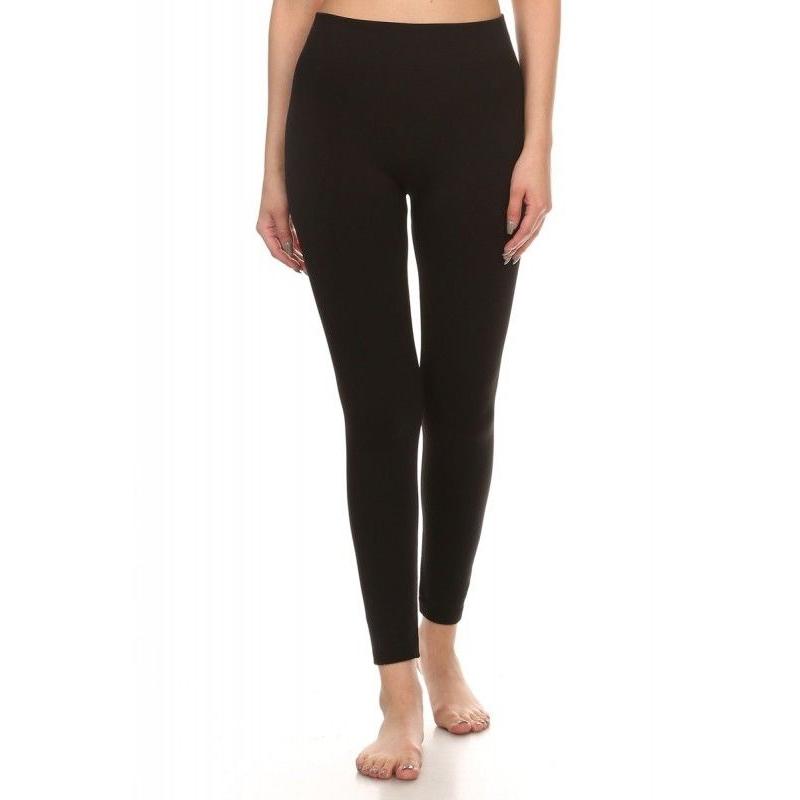 4-Pack: Women's Premium Fleece-Lined Leggings Women's Apparel - DailySale