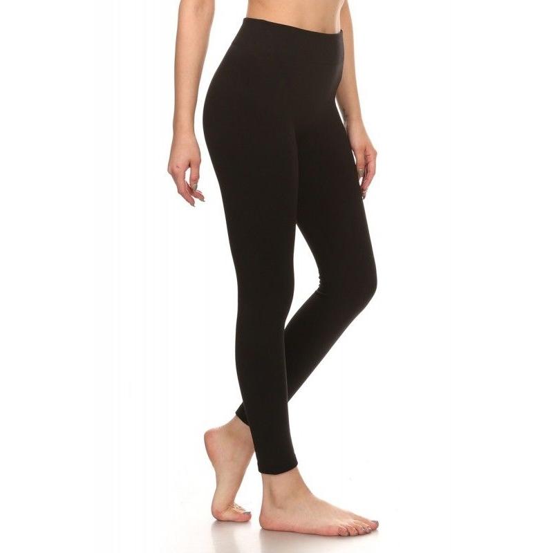 4-Pack: Women's Premium Fleece-Lined Leggings Women's Apparel - DailySale