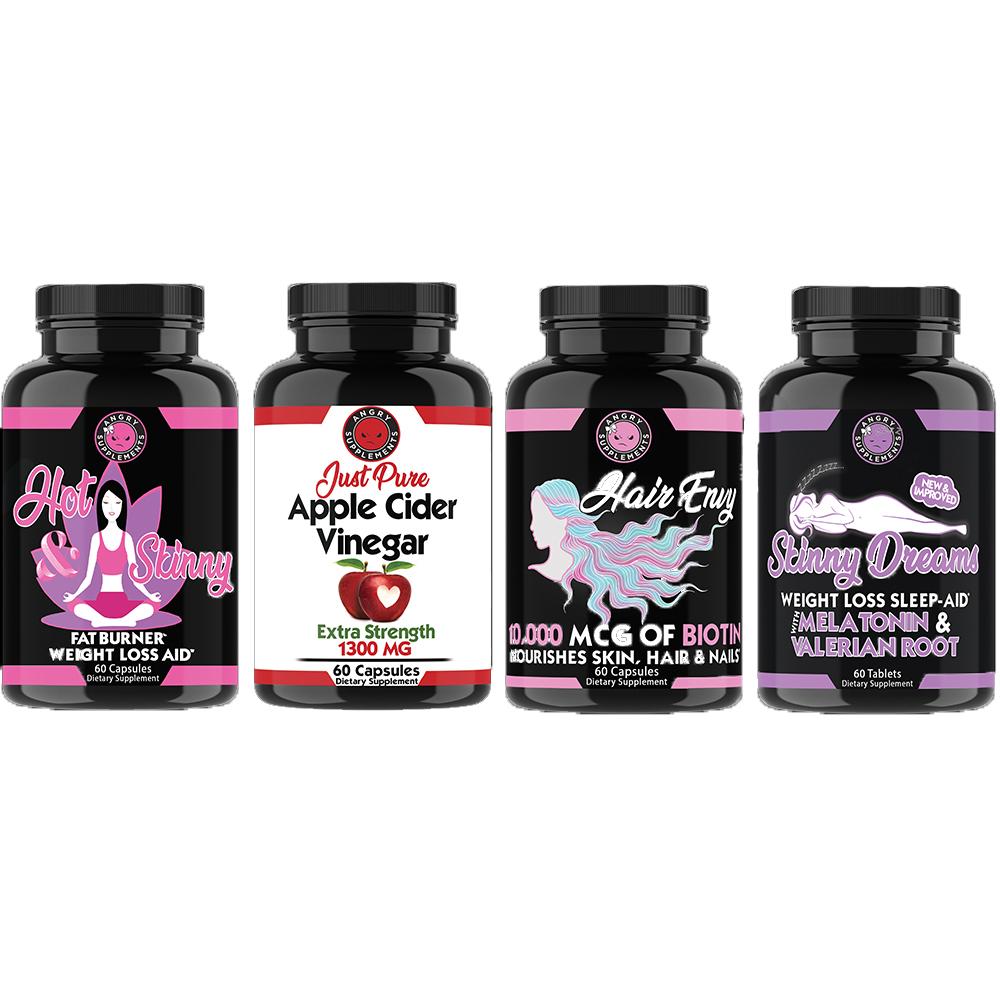 4-Pack: Womens Weight Loss & Wellness Combo Wellness & Fitness - DailySale