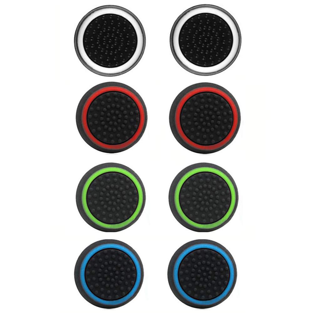 4-Pairs: Silicone Cap Joystick Thumb Grip Protect Cover for Ps3 Ps4 Xbox 360 Xbox One Wii U Game Controllers Video Games & Consoles - DailySale