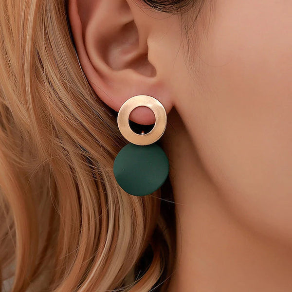 4-Pairs: Women's Holiday Chrome Geometric Ball Earrings Earrings - DailySale