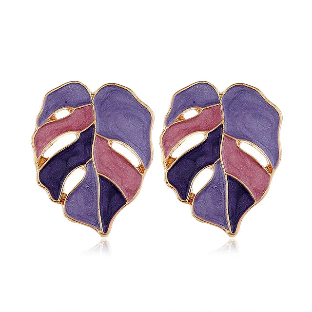 4-Pairs: Women's Vintage Leaf Fashion Earrings Earrings - DailySale