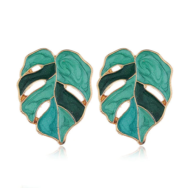 4-Pairs: Women's Vintage Leaf Fashion Earrings Earrings - DailySale