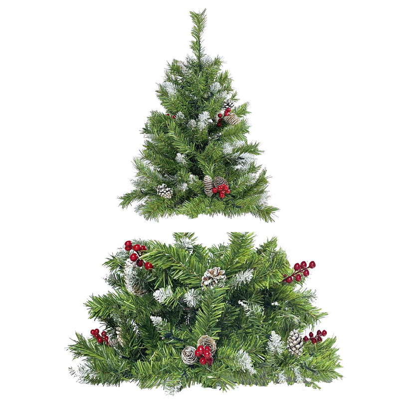 4-Piece: Artificial Christmas Tree Set Holiday Decor & Apparel - DailySale