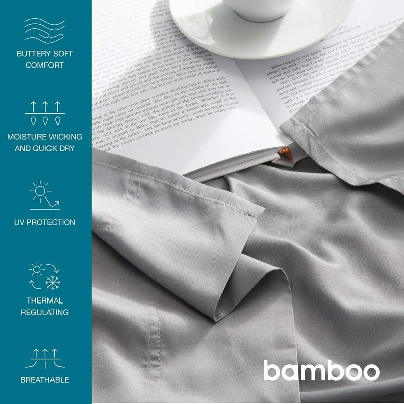 4-Piece: Bibb Home 300tc Bamboo Viscose Sheet Set Bedding - DailySale
