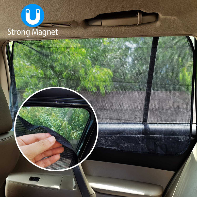 4-Piece: Front Rear Car Window Magnet Covers Automotive - DailySale