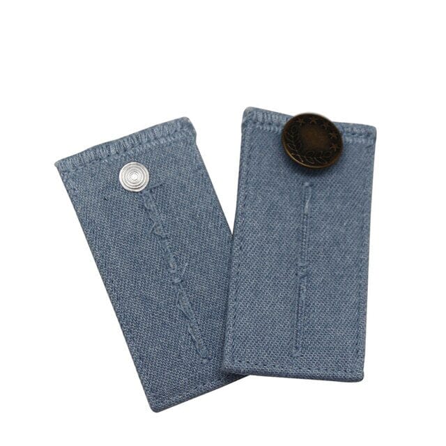 4-Piece: Jeans Elastic Waistband Button Extender Belt Men's Shoes & Accessories Light Blue - DailySale