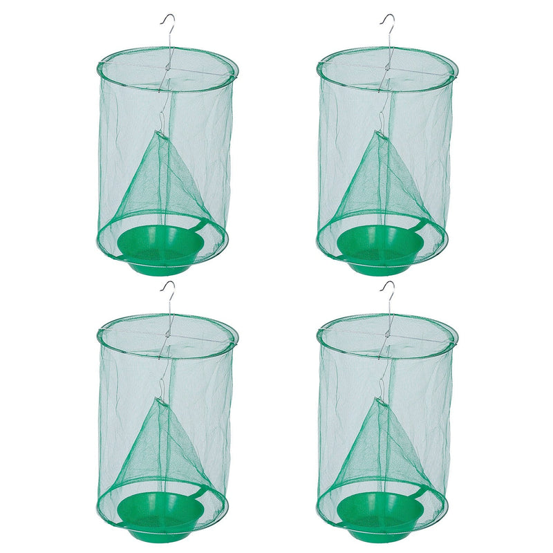 4-Piece: Ranch Fly Trap with Bait Set Pest Control - DailySale